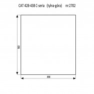 CAT 428C - 438C szyba tylna