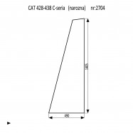 CAT 428C - 438C szyba narozna